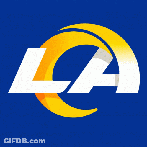 La Vs Hate Logo With Ram On Blue Background GIF