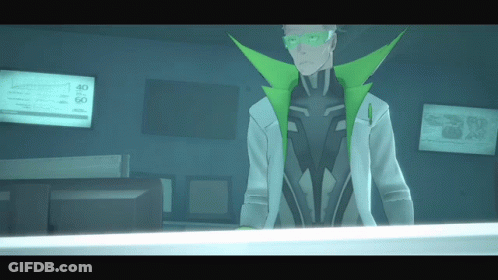 Lab Coat Man Green Collar Sign 40 60 GIF