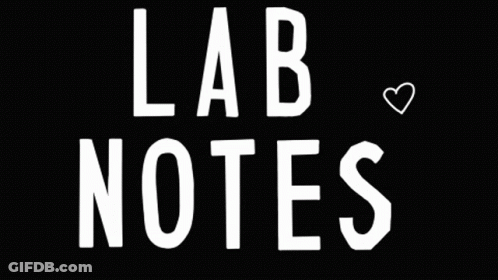Lab Notes On Black Background GIF