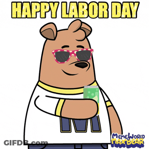 Labor Day Weekend Bear GIF
