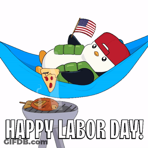 Labor Day Weekend Penguin GIF
