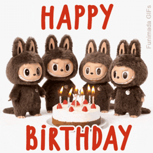 Labubu Happy Birthday GIF