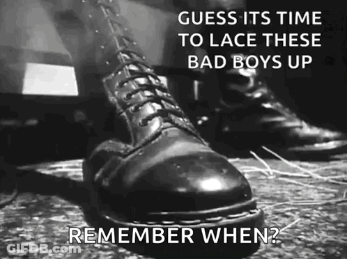 Lace Black Boots GIF