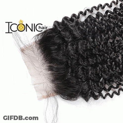 Lace Closure Curly Hair Close Up Iconic Hair GIF