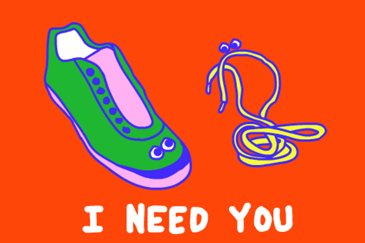 Lace To My Shoe You Complete Me GIF