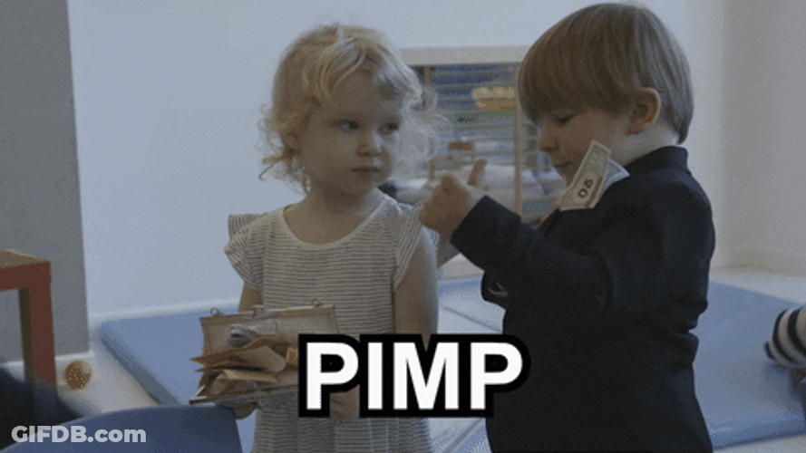 Ladies Man Kid Got Cheek Kiss GIF
