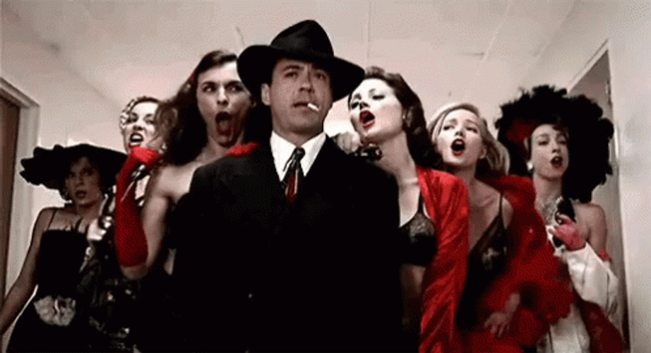 Ladies Man Robert Downey Jr Girls Following GIF