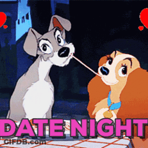 Lady And The Tramp Date Night Pink GIF