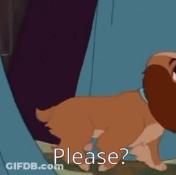 Lady And Tramp Begging For Please GIF