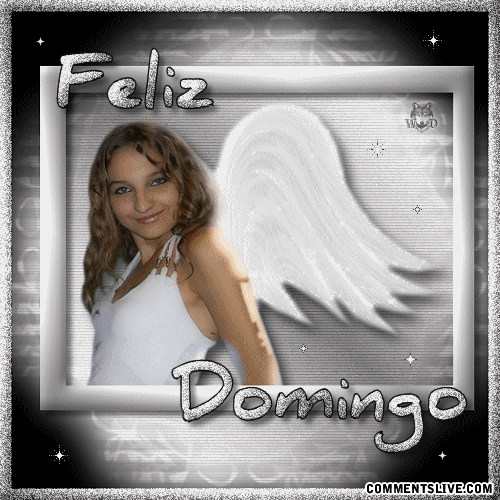 Lady Angel Feliz Domingo Graphic Design GIF