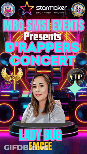 Lady Bug Emcee Concert GIF