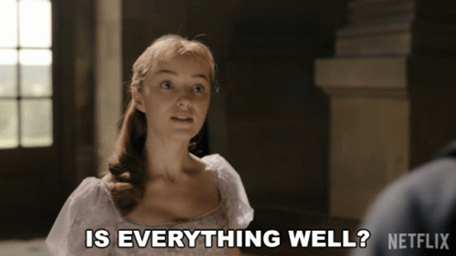 Lady Daphne Bridgerton Curious If Everything Is Fine GIF