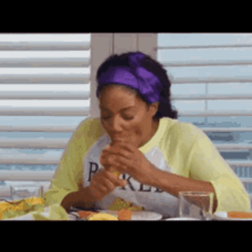 Lady Fast Sucking Banana Choking GIF