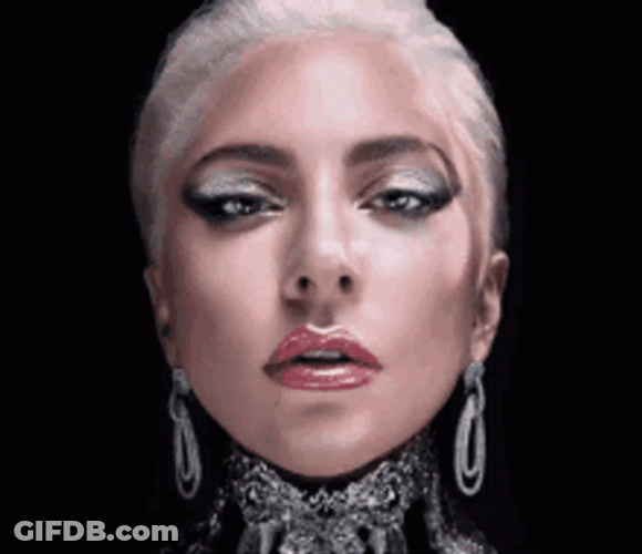 Lady Gaga Changing Light Face GIF