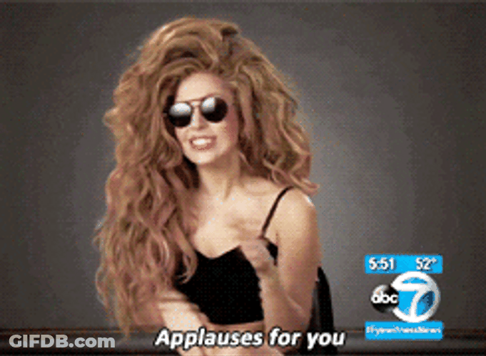 Lady Gaga Claps GIF