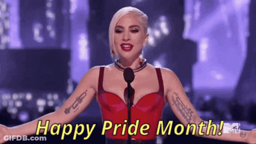 Lady Gaga Happy Pride Month Greeting GIF