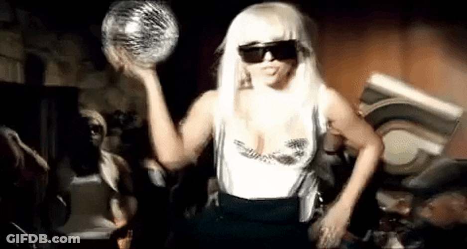 Lady Gaga Just Dance Music Video GIF