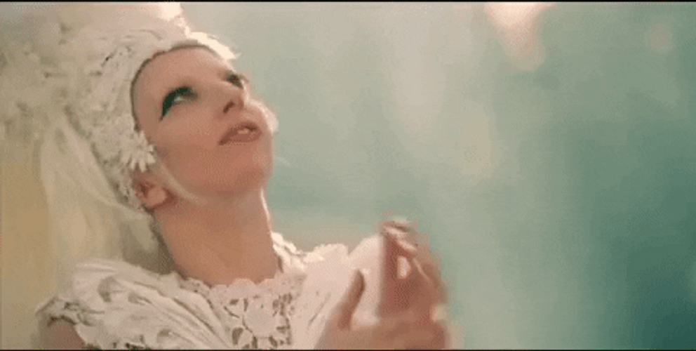 Lady Gaga Looking Up Praying Meme GIF