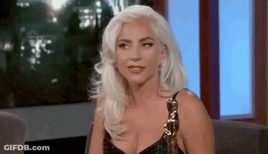 Lady Gaga Rolls Eyes GIF