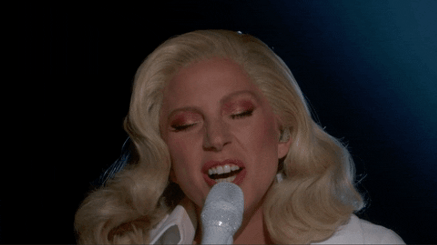 Lady Gaga Singing GIF