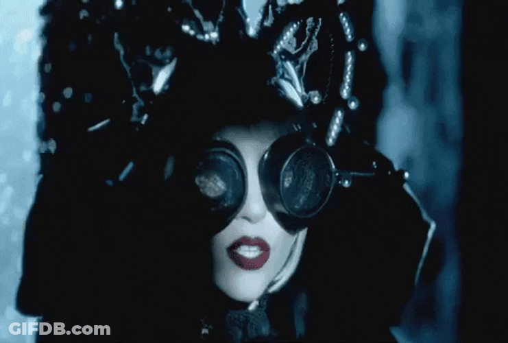 Lady Gaga Singing And Looking GIF