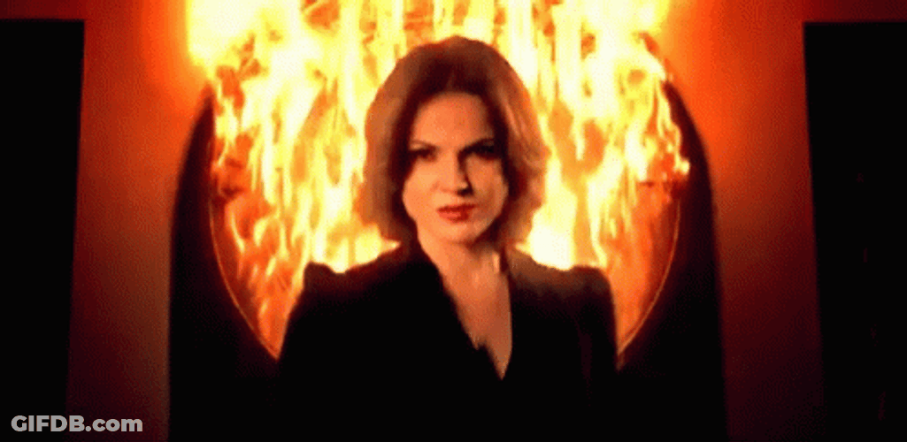 Lady Hair On Fire GIF