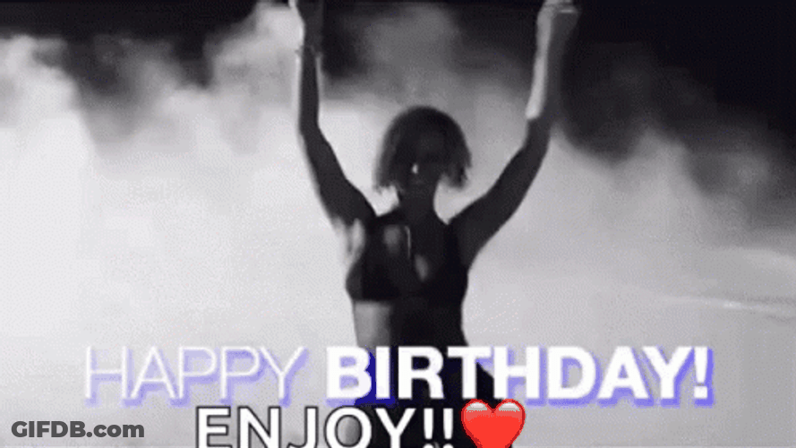 Lady Happy Birthday Dancing All Night Long GIF