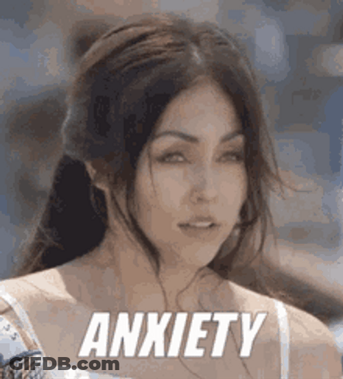Lady Having Anxiety Attack GIF