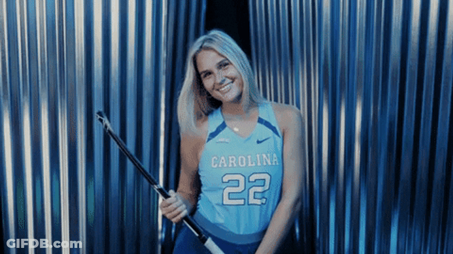 Lady Hockey Player Jersey 22 GIF