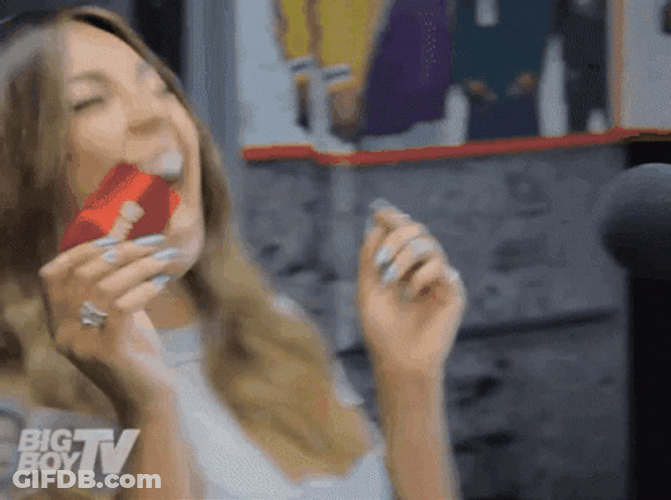 Lady Hollering And Clapping GIF