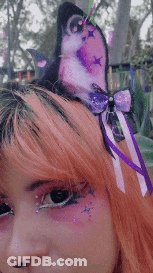 Lady In Moo Ears GIF