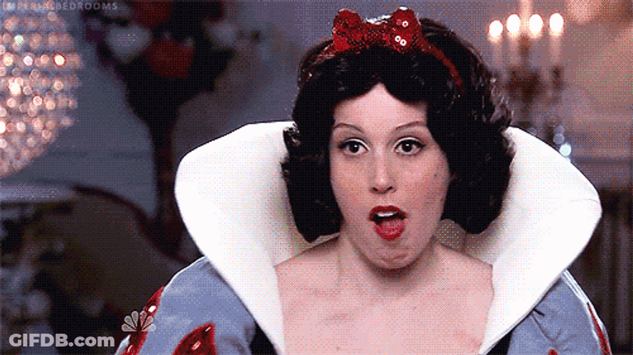 Lady In Snow White Costume GIF