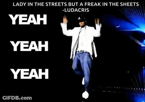 Lady In Streets Freak In Sheets GIF