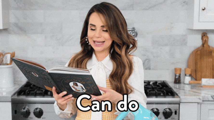 Lady In White Confident Will Do Approach GIF