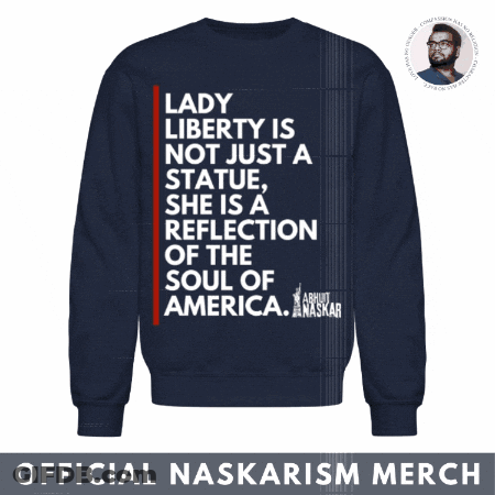 Lady Liberty Reflection Of America Sweatshirt GIF