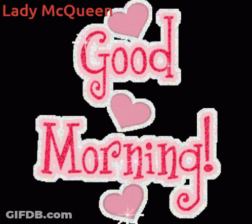 Lady McQueen Saying Good Morning GIF