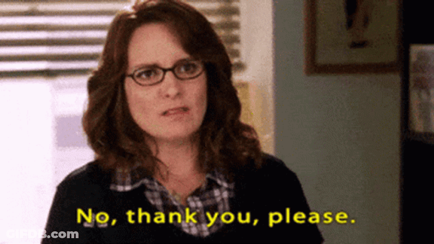 Lady No Thank You Response GIF