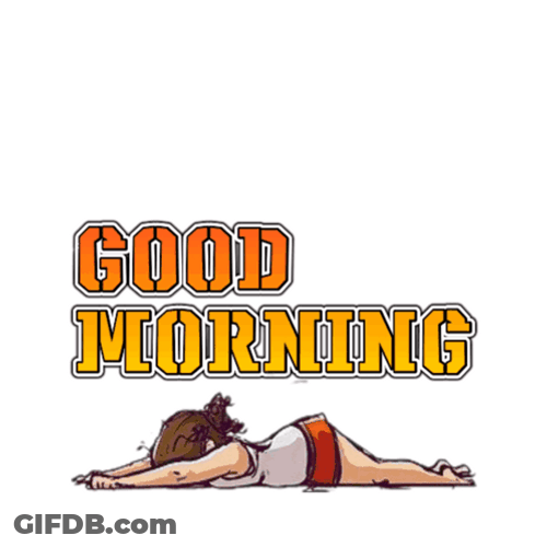 Lady On Good Morning Work Exercise GIF