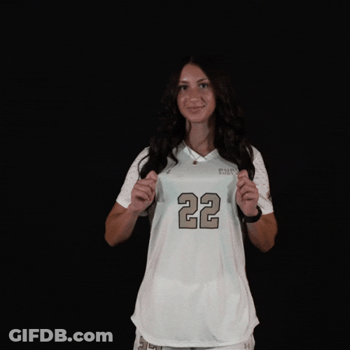 Lady Player Flexing White Jersey 22 GIF