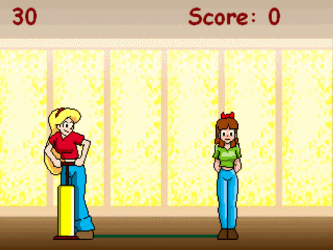 Lady Pumping Air Giving Body Inflation GIF