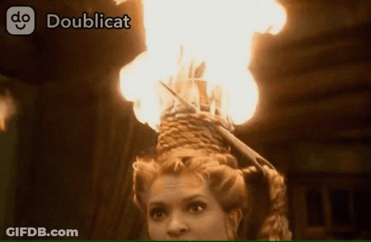 Lady's  Hair On Fire GIF