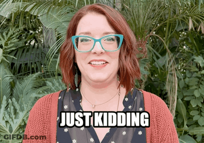 Lady Smiled And She Was Just Kidding GIF