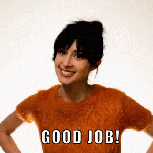 Lady Smiling Good Job GIF