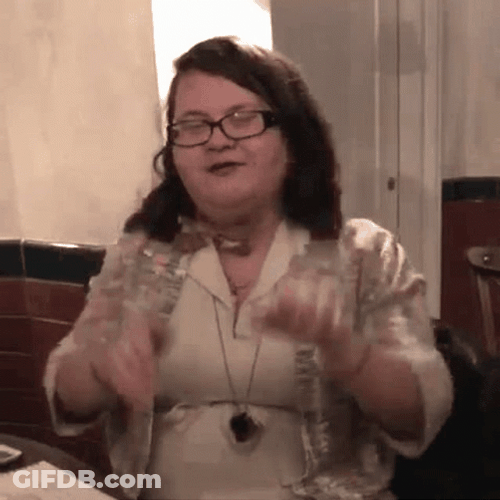 Lady Smiling Kip Yes GIF