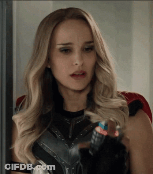Lady Thor Natalie Portman GIF