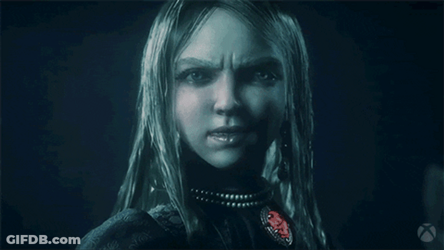Lady Vampire Finger Snap GIF