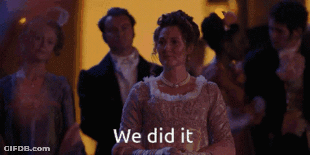 Lady Violet Bridgerton To Lady Danbury We Did It GIF
