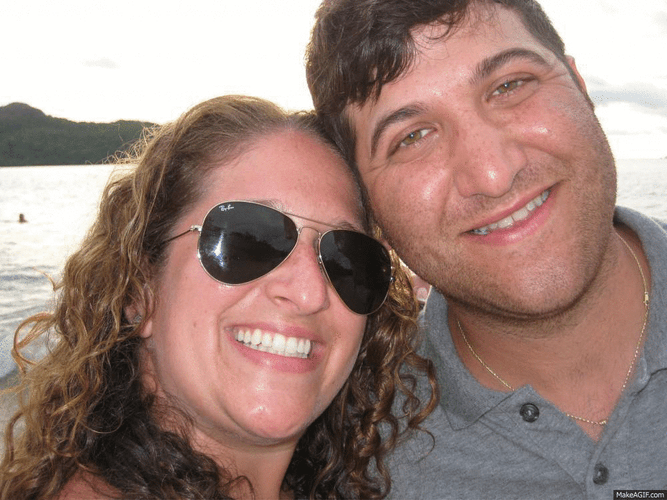 Lady Wearing Sunglasses At The Beach GIF