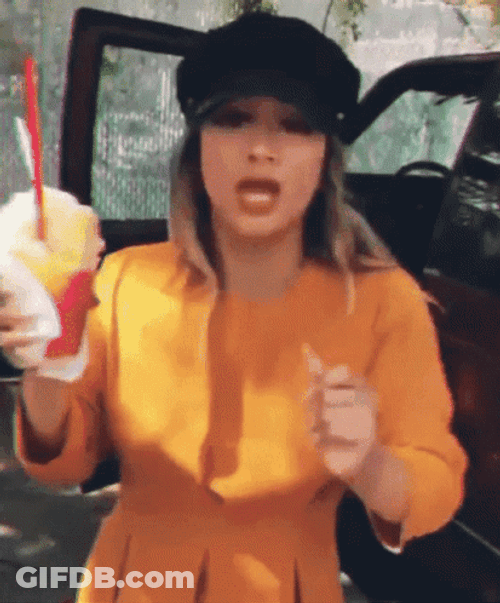 Lady With A Frappe Robot Dance GIF
