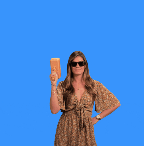 Lady With Money Gun GIF